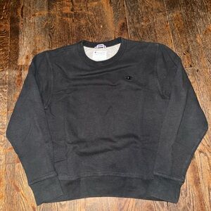 Champion Men's Classic Black Crewneck Sweater